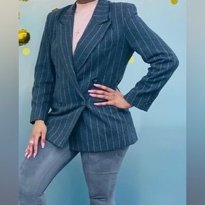 Double Breasted pinstripe Blazer